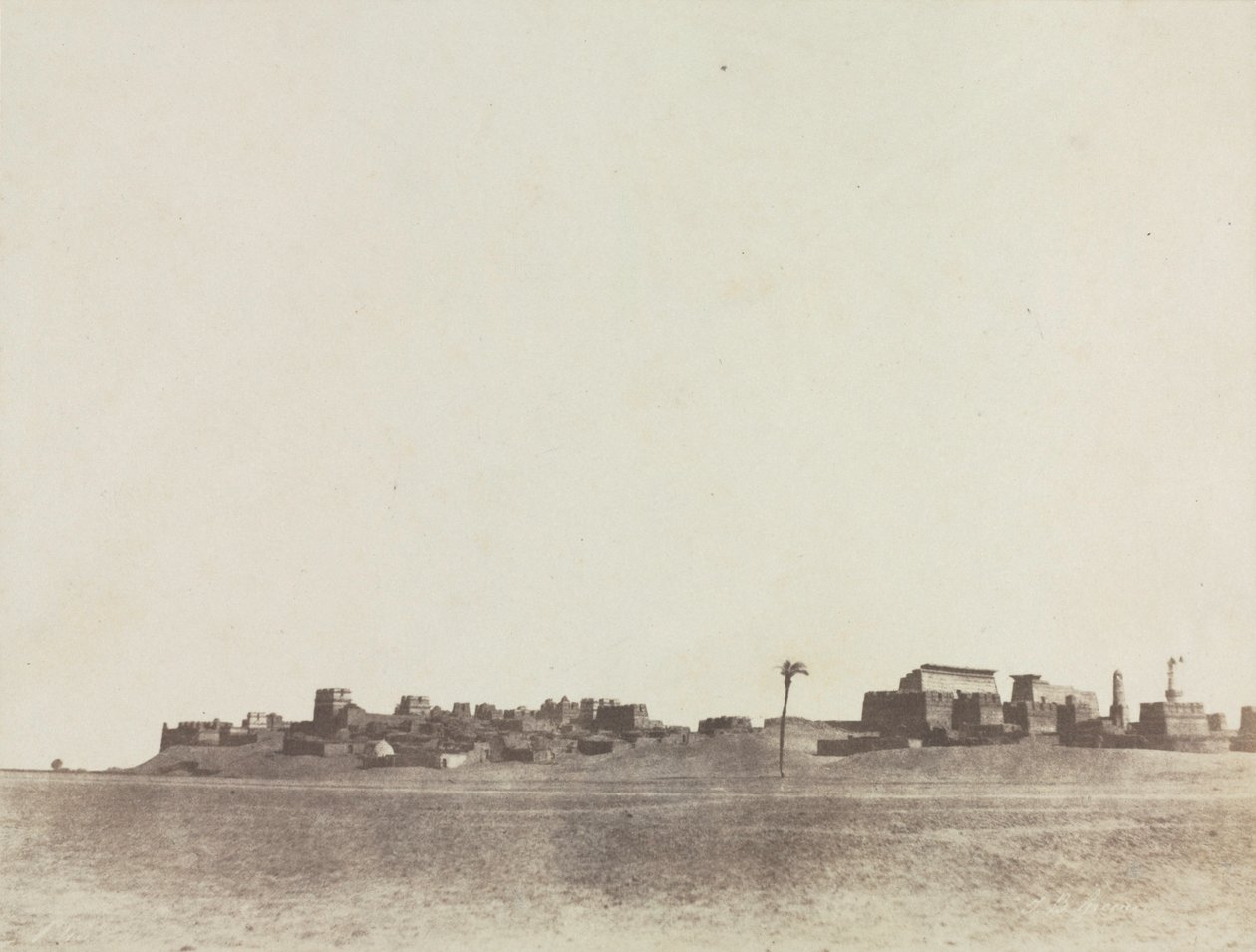 Utsikt over Luxor, 1854. av John Beasley Greene
