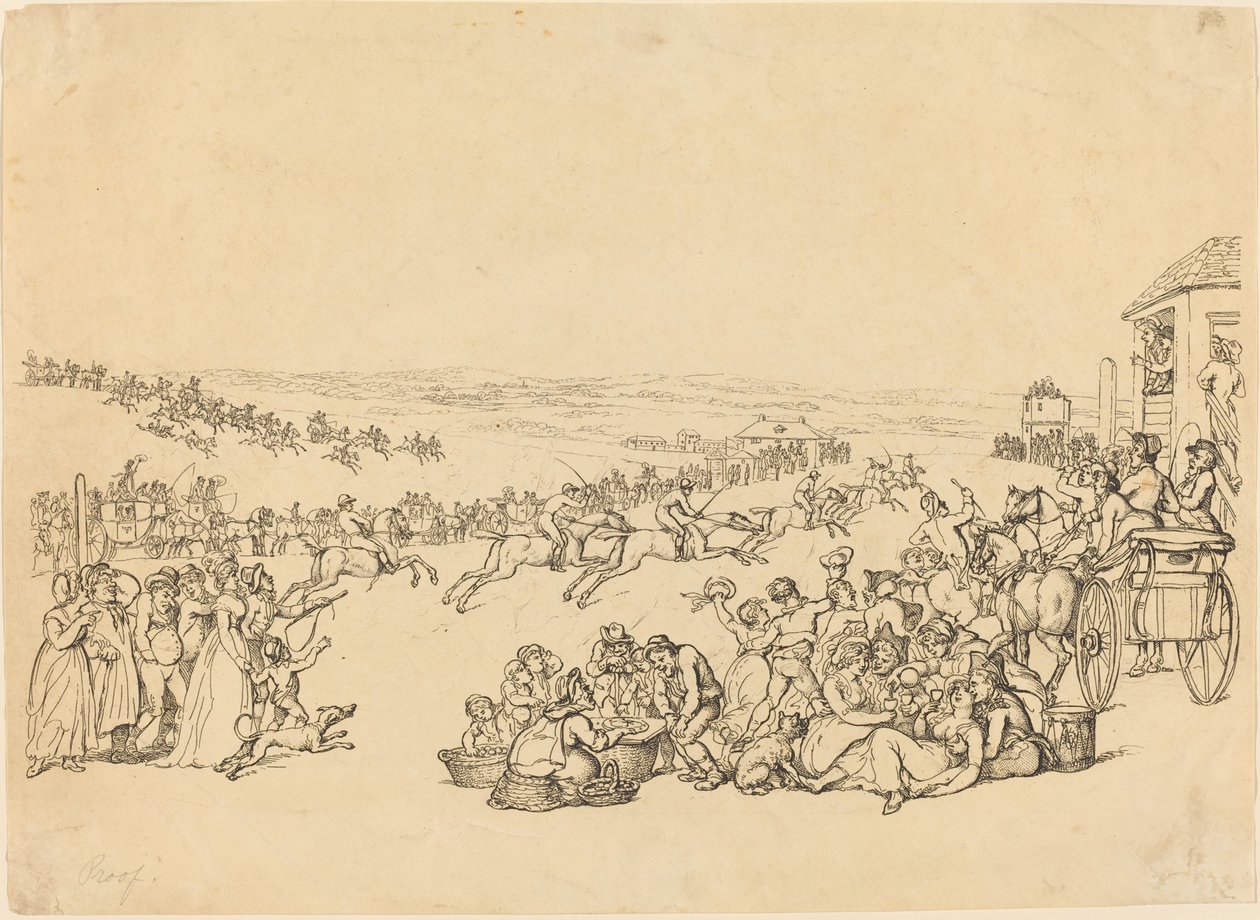 Løping av John Bluck after Thomas Rowlandson