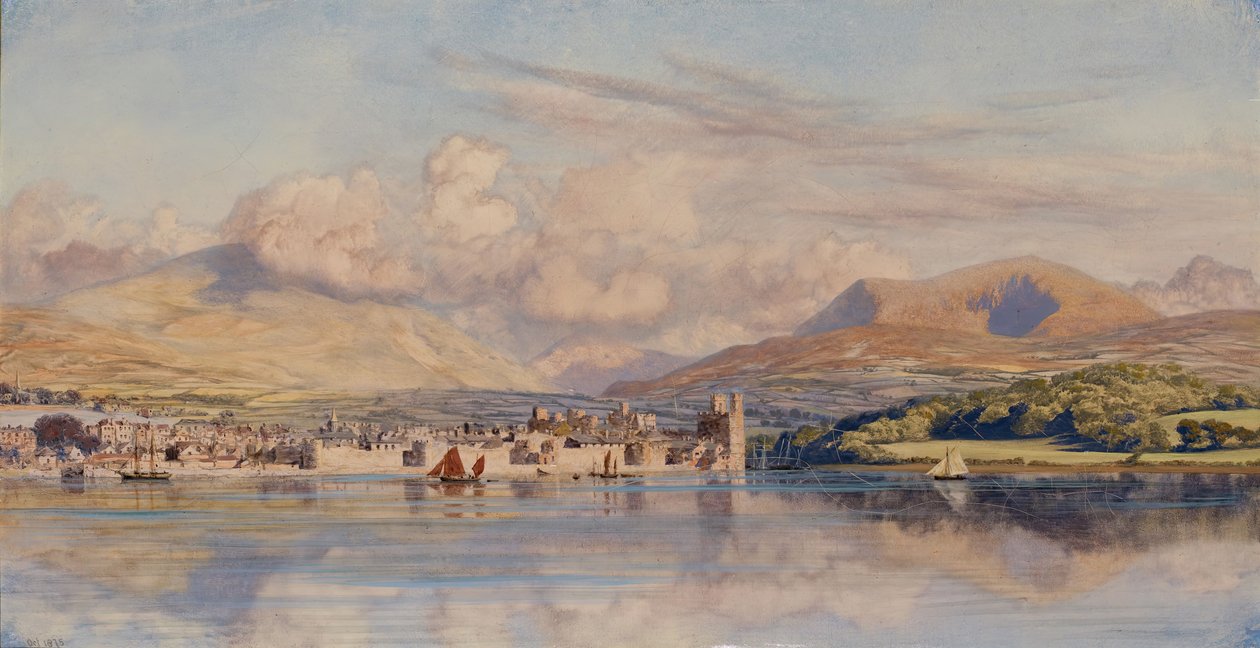 Caernarvon, 1875. av John Brett