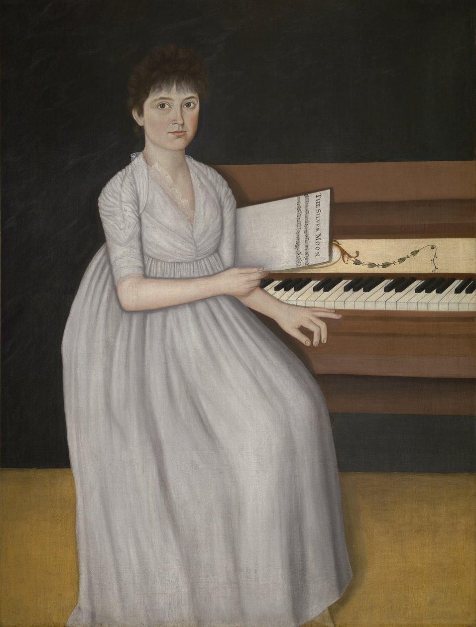 Portrett av Sarah Prince, ca. 1801 av John Brewster