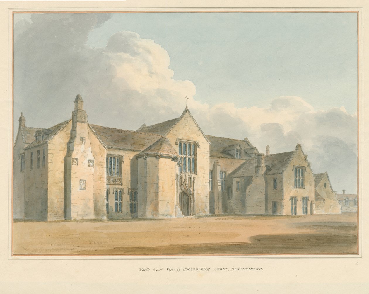 Dorset - Sherborne Abbey, 1802 av John Buckler