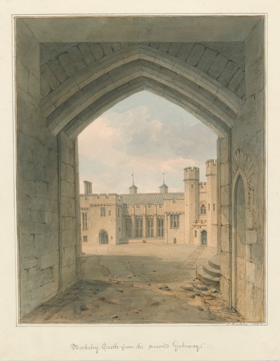 Gloucestershire - Berkeley Castle av John Buckler