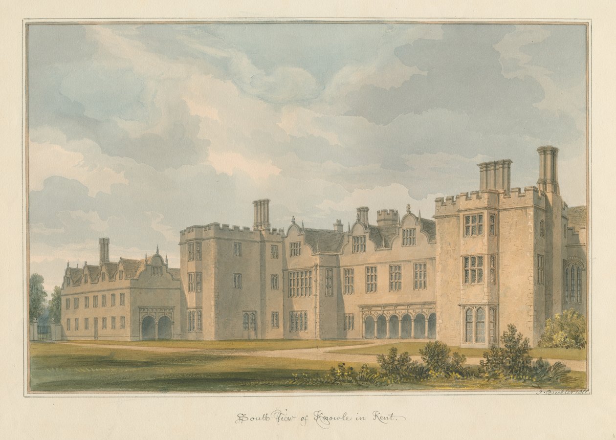 Kent - Knowle, 1811 av John Buckler