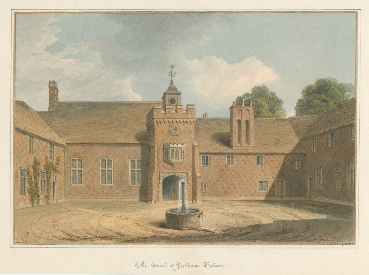 Middlesex - Fulham Palace - Retten av John Buckler