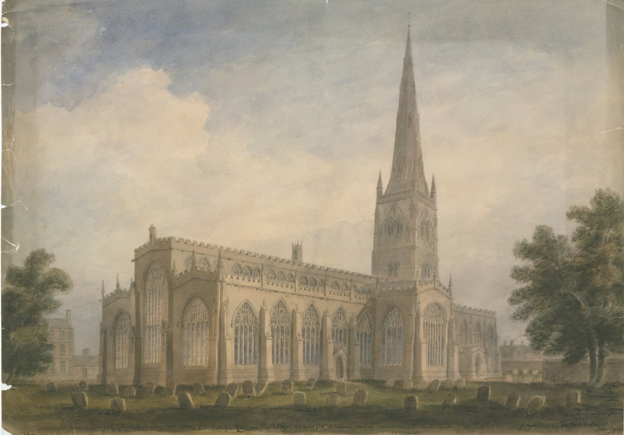 Nottinghamshire - Newark Church, 1809 av John Buckler