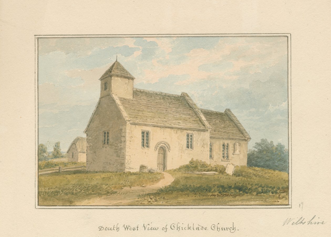 Wiltshire - Chicklade kirke, 1817 av John Buckler