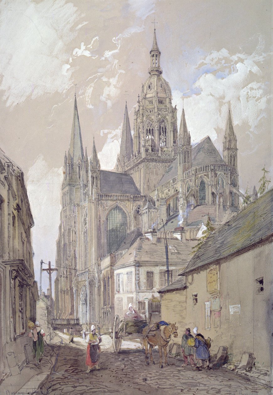 Bayeux-katedralen, utsikt fra sørøst av John Burgess