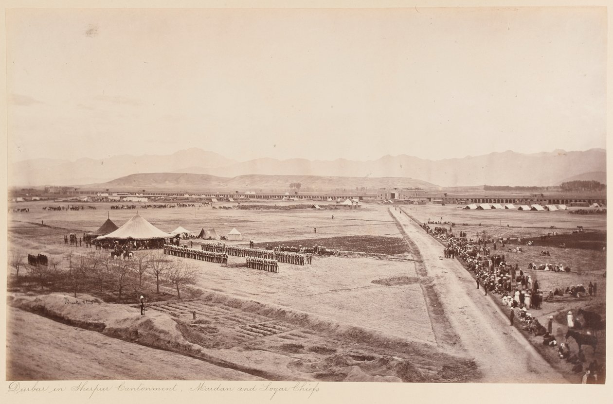 Durbar Maidan og Logar Chiefs av John Burke