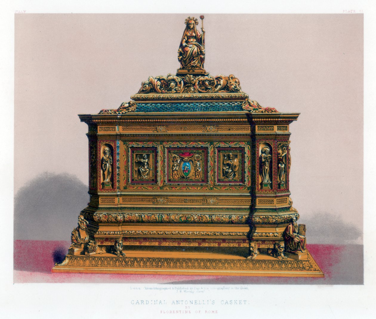 Kardinal Antonellis Casket, 1800-tallet. av John Burley Waring