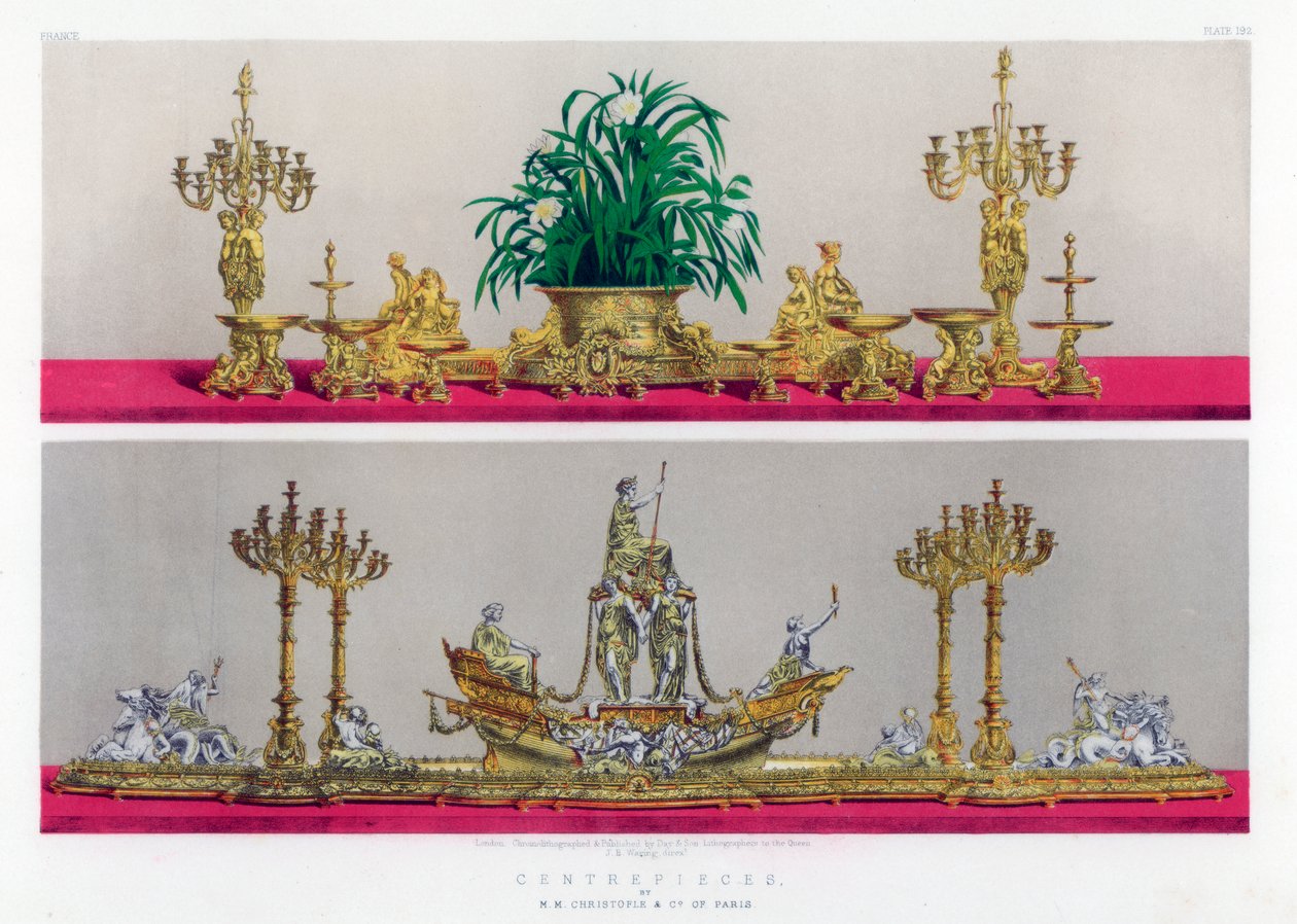 Senterstykker, 1800-tallet. av John Burley Waring