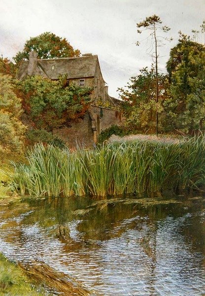 En høsthage av John Byam Liston Shaw