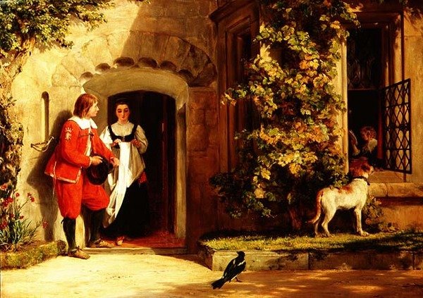 Venter på et svar av John Callcott Horsley