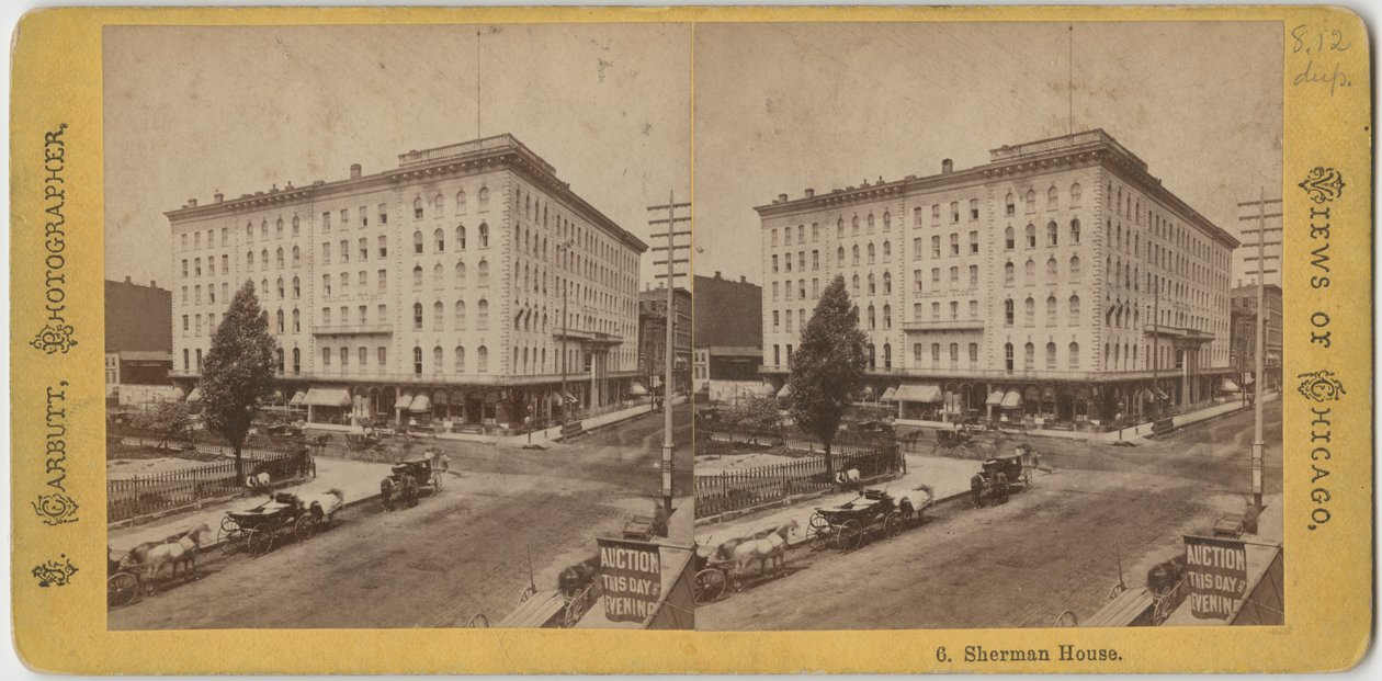 Sherman House, ca. 1865 av John Carbutt