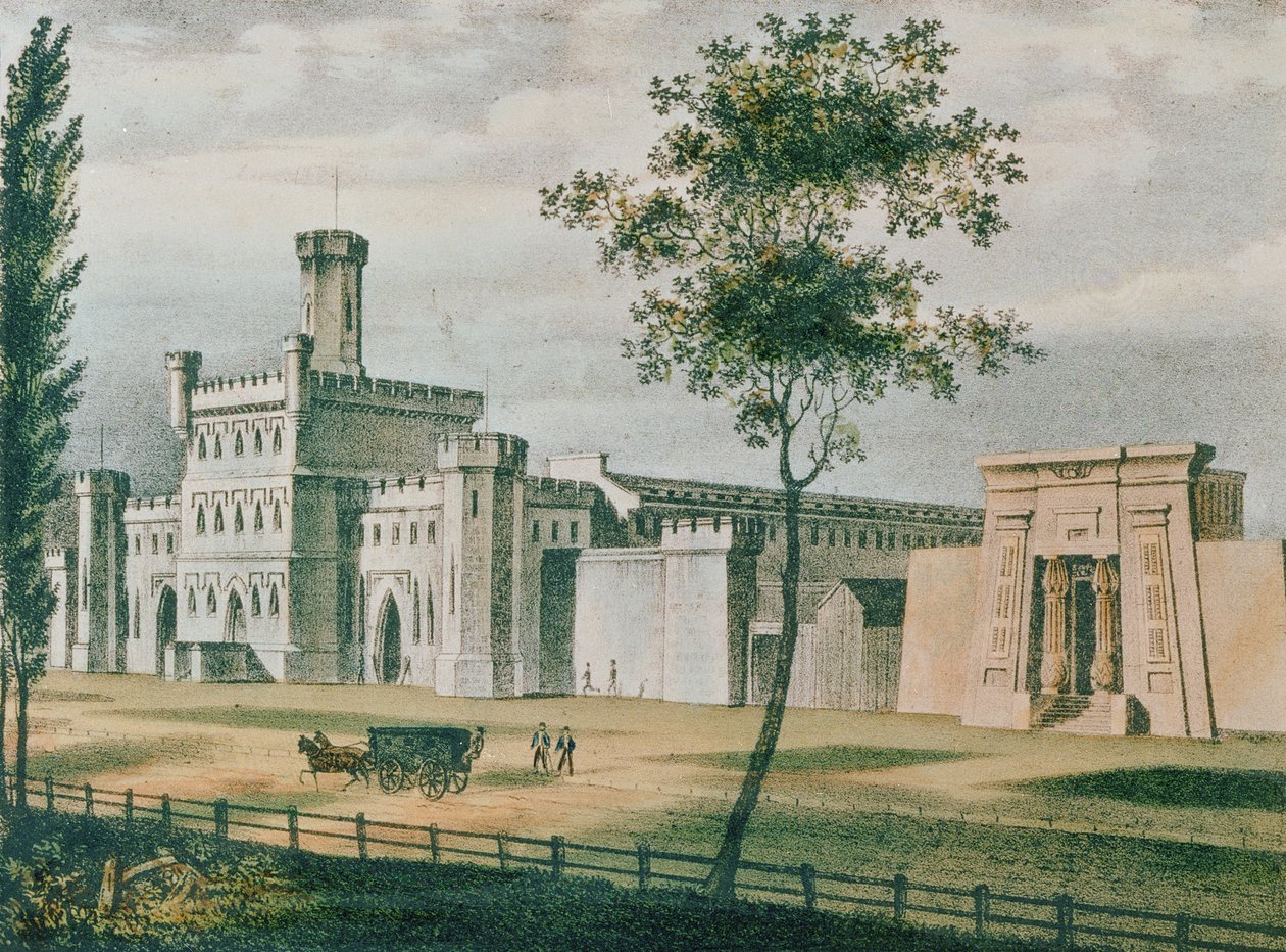 Moyamensing fengsel, Philadelphia, 1840 av John Caspar Wild