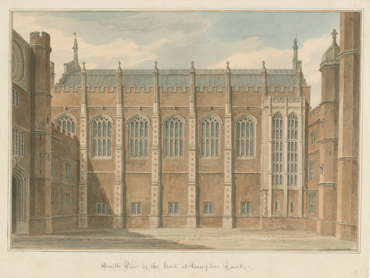 Middlesex - Hampton Court, 1811 av John Chessell Buckler