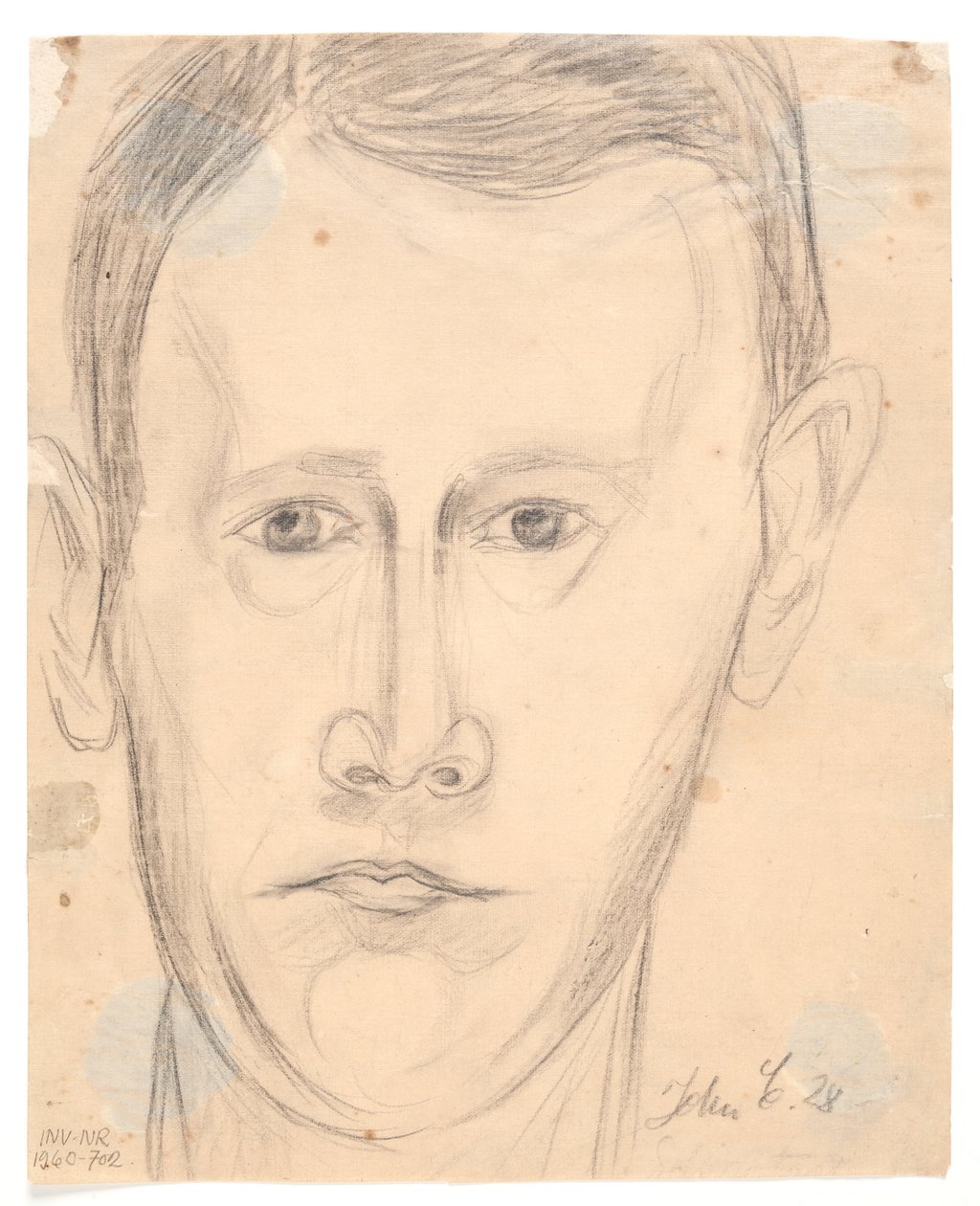 Selvportrett ett ansikt av John Christensen