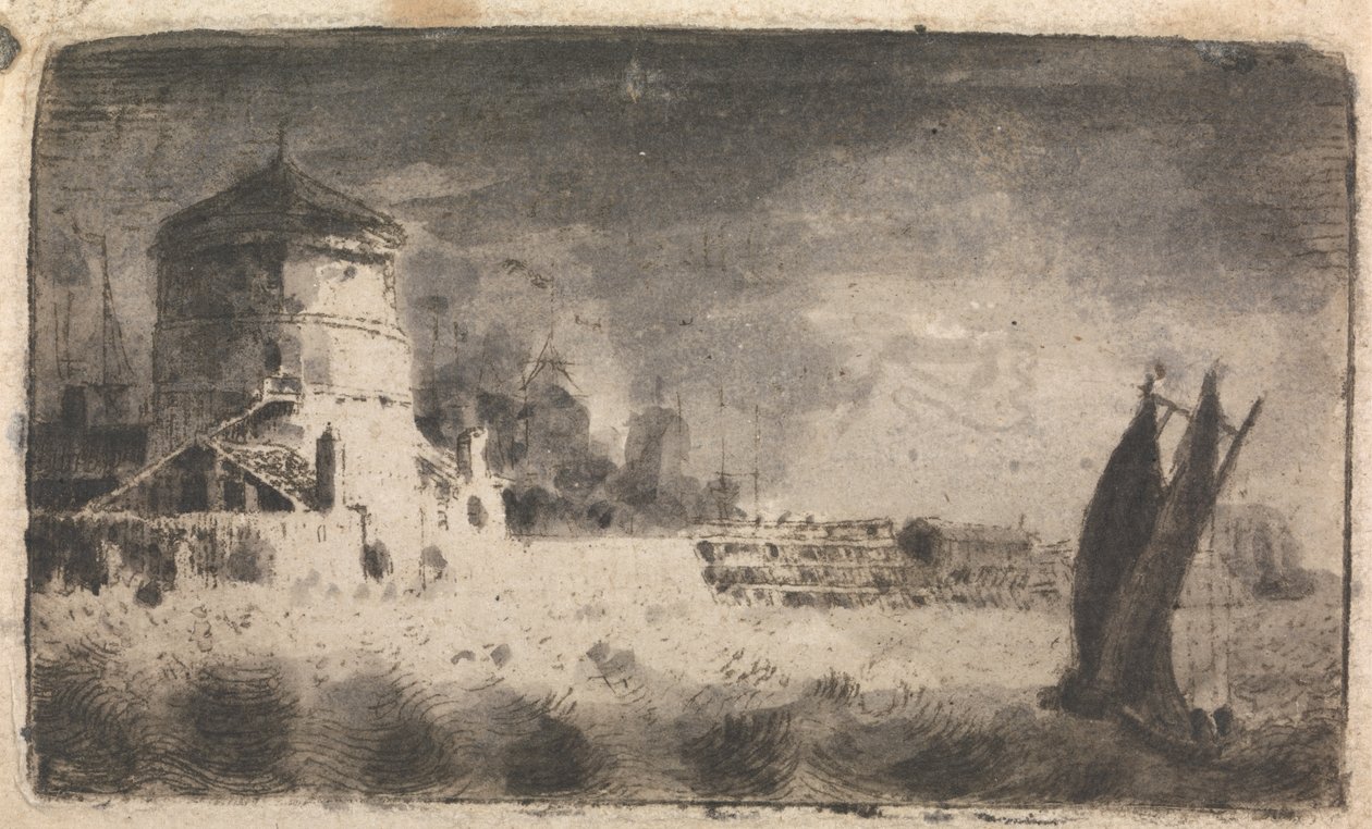 Det gamle tårnet, Leith av John Clerk of Eldin