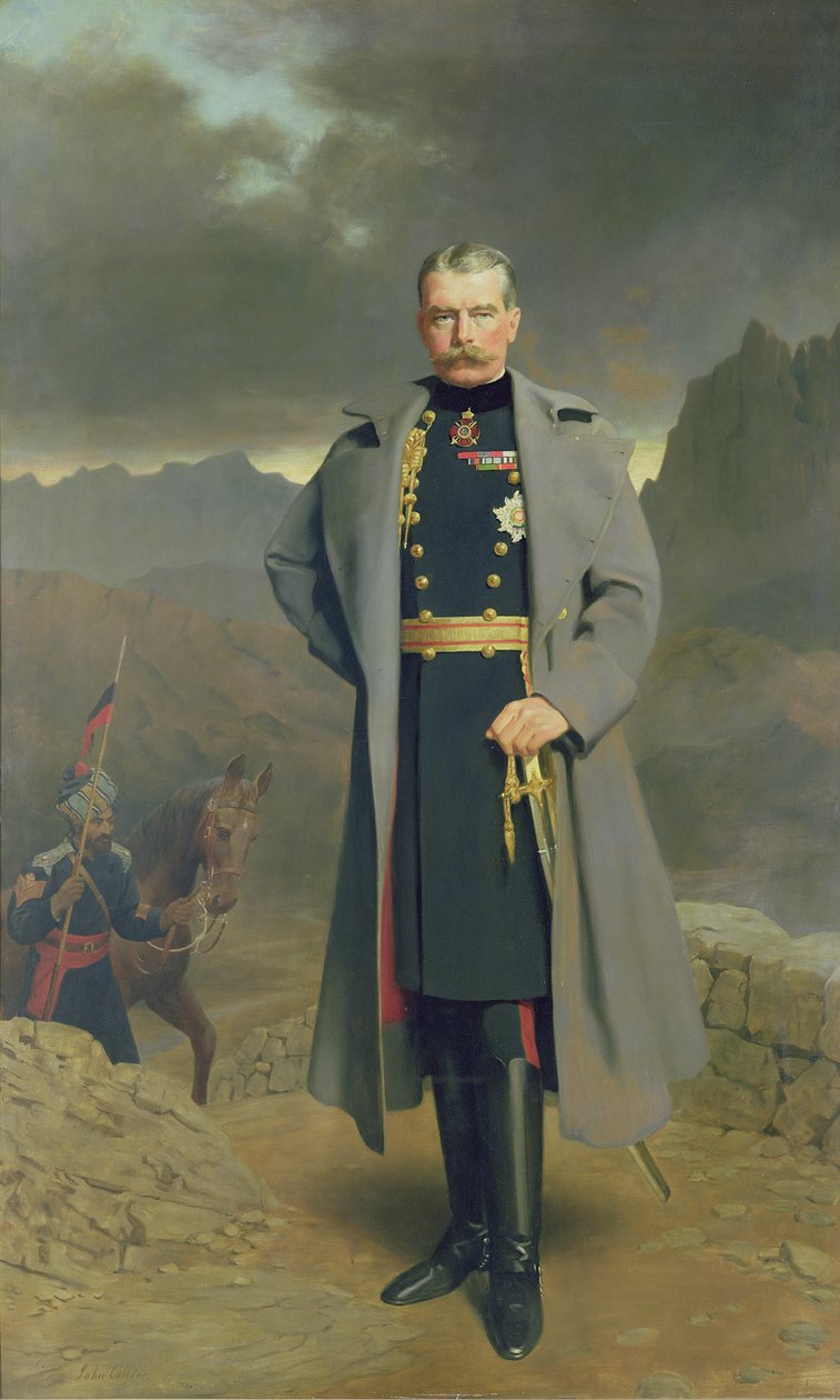 Feltmarskalk Earl Kitchener fra Khartoum av John Collier