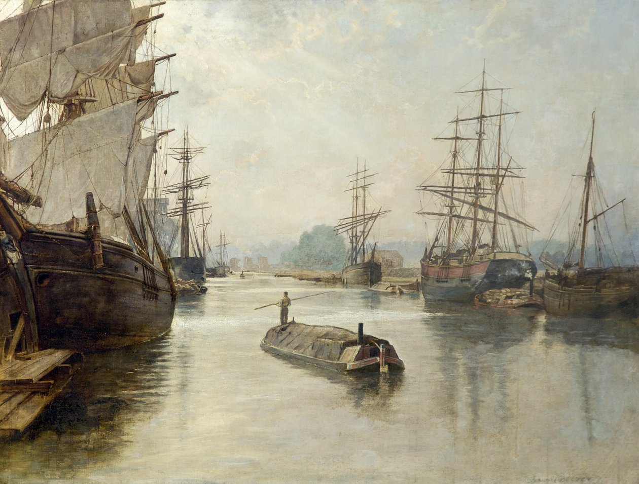 Gloucester Docks, før 1922 av John Collier