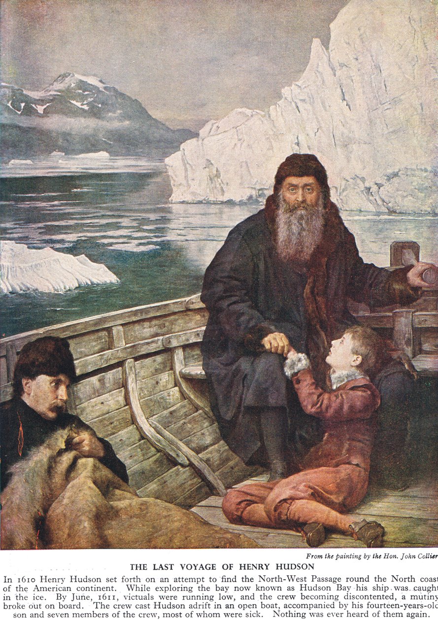 The Last Voyage of Henry Hudson, ca. 1940-tallet av John Collier