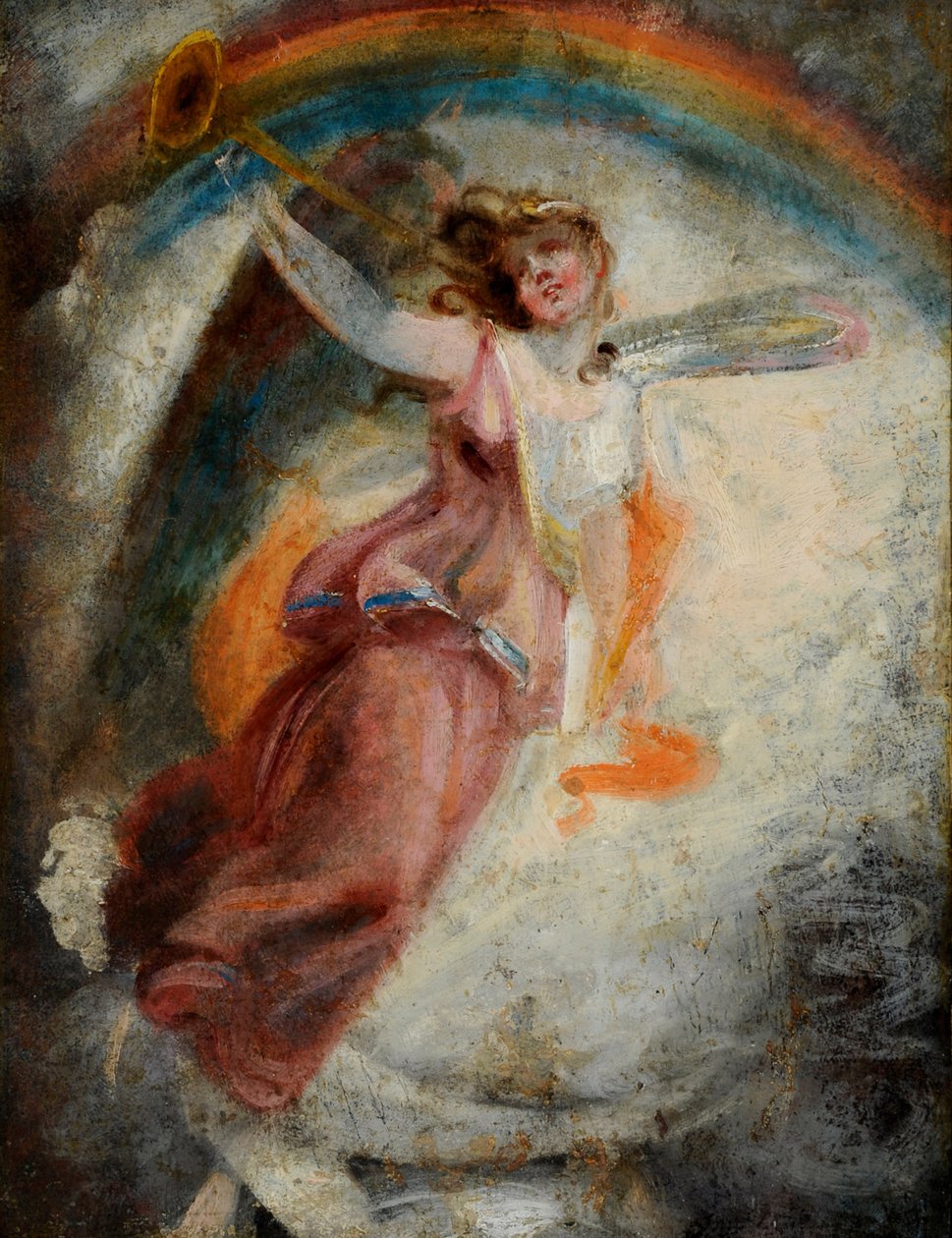 A Herald Angel (olje på lerret) av John Constable