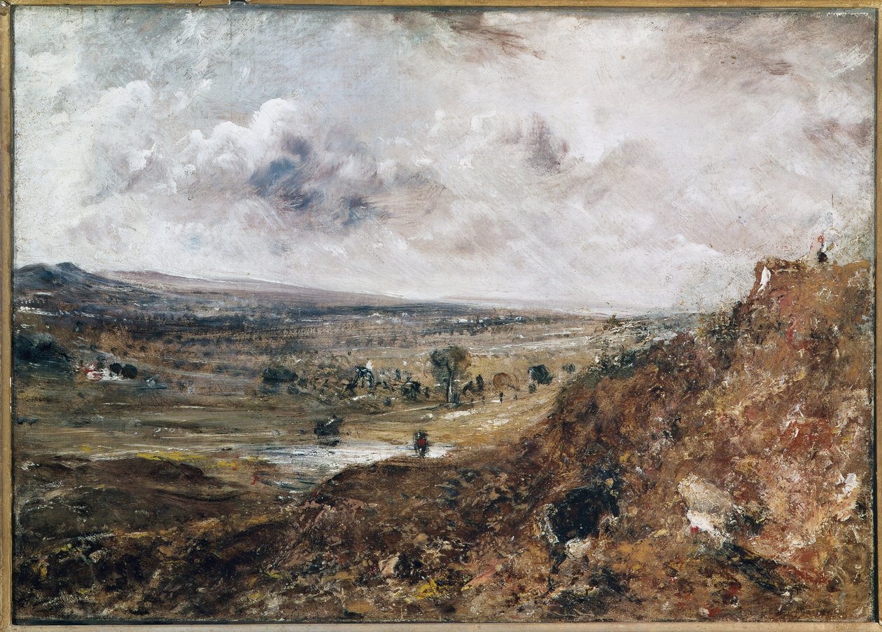 Branch Hill Pond, Hampstead (olje på lerret av John Constable