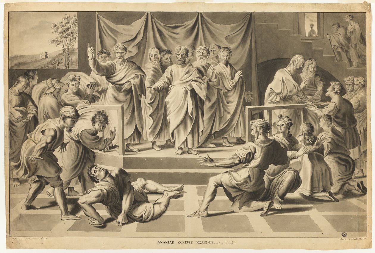 Ananias død av John Constable