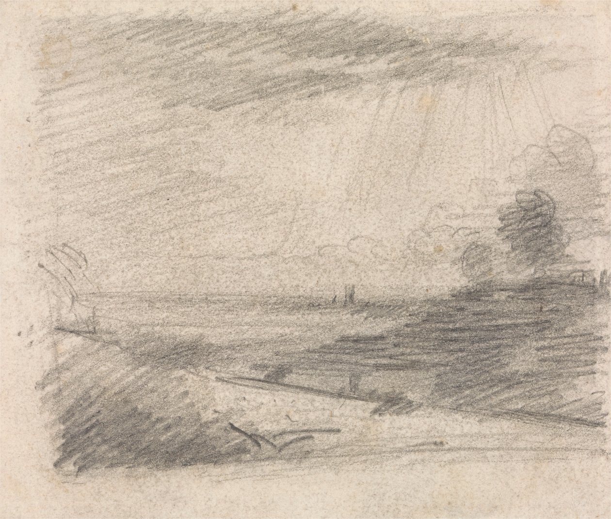 Dedham Vale fra Langham av John Constable
