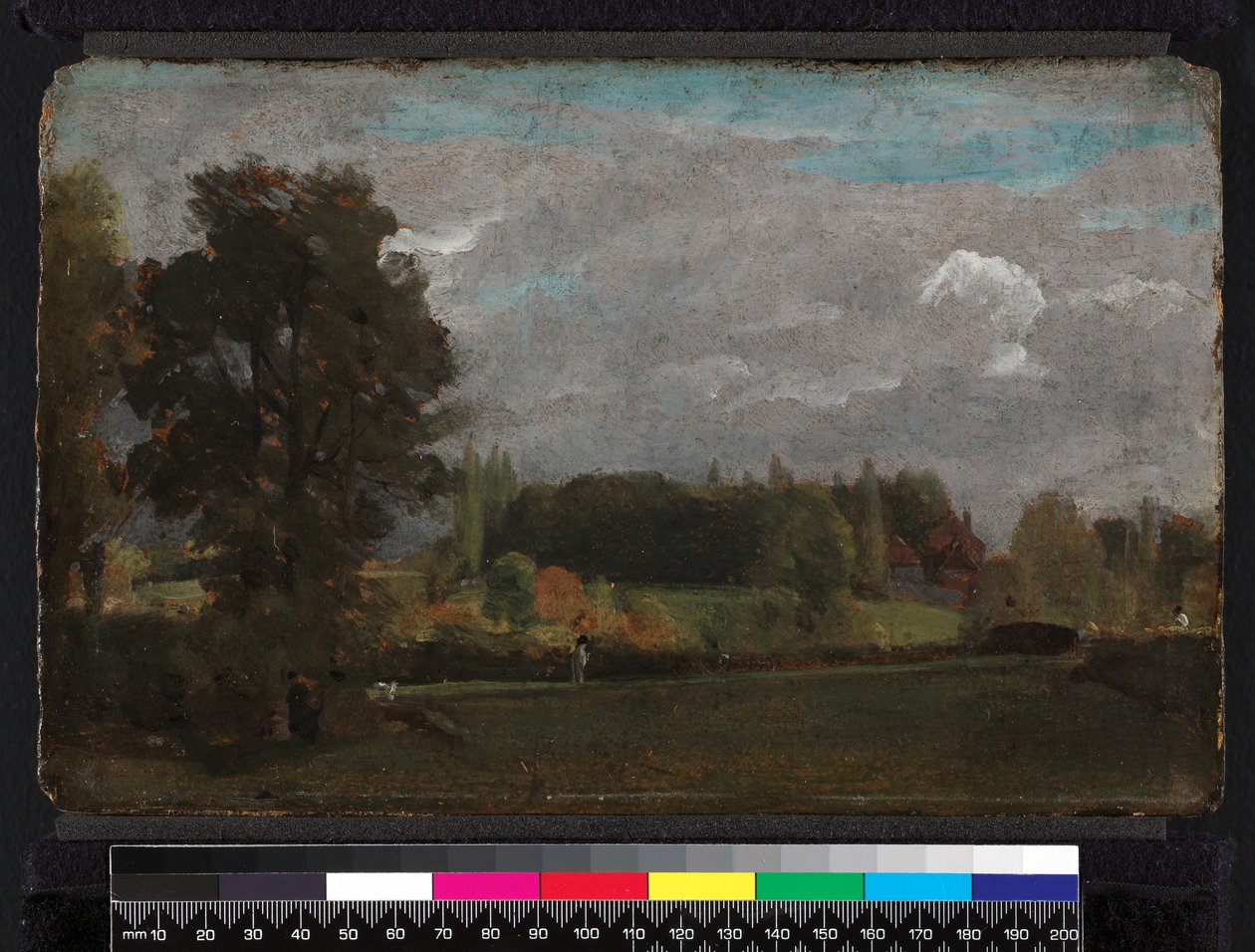 Østre Bergholt, 1808 (olje på kvernbrett) av John Constable