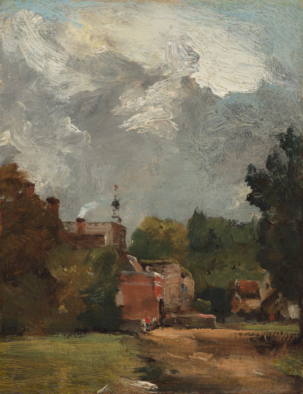 Østre Bergholt kirke av John Constable