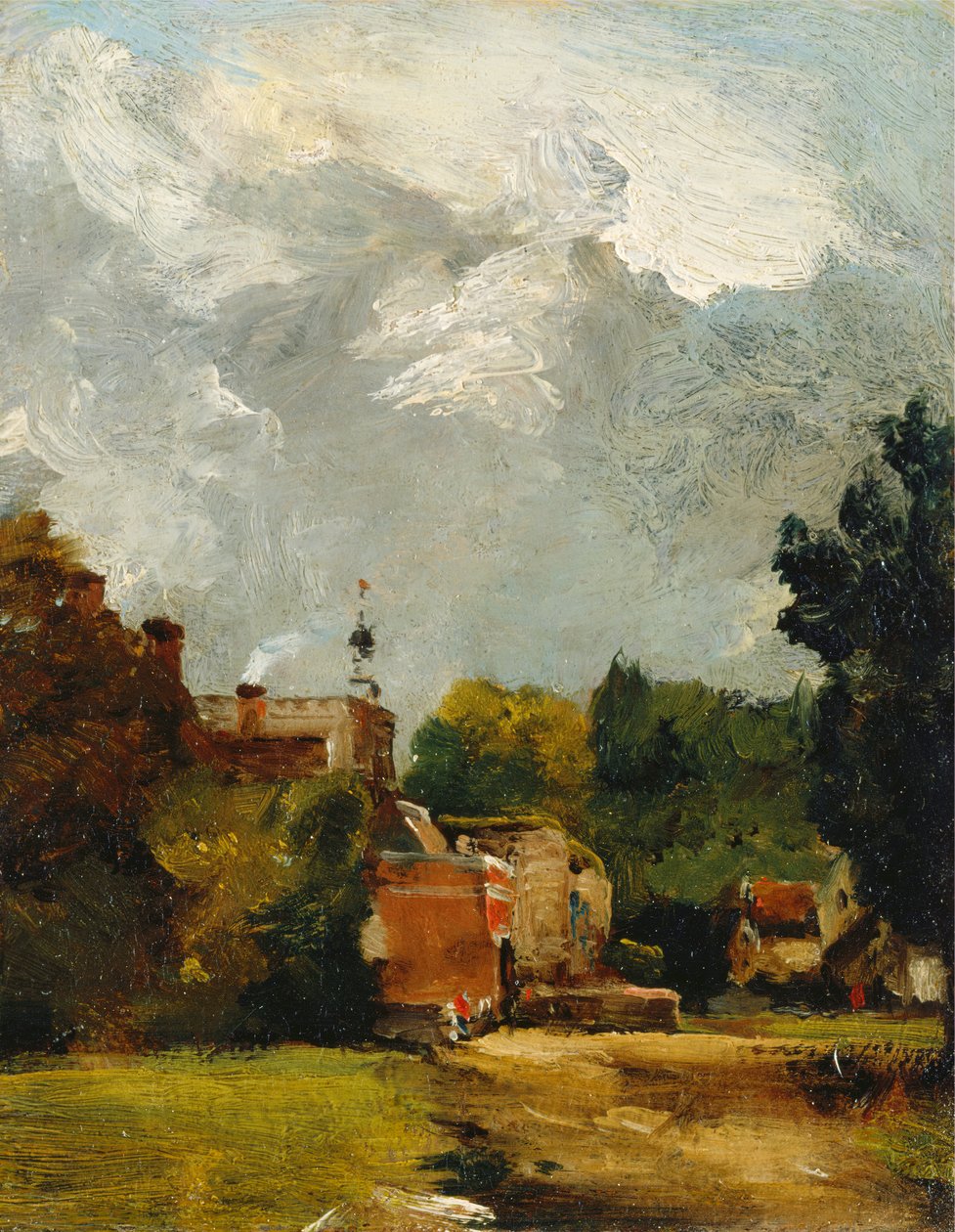 Østre Bergholt kirke, 1809. av John Constable