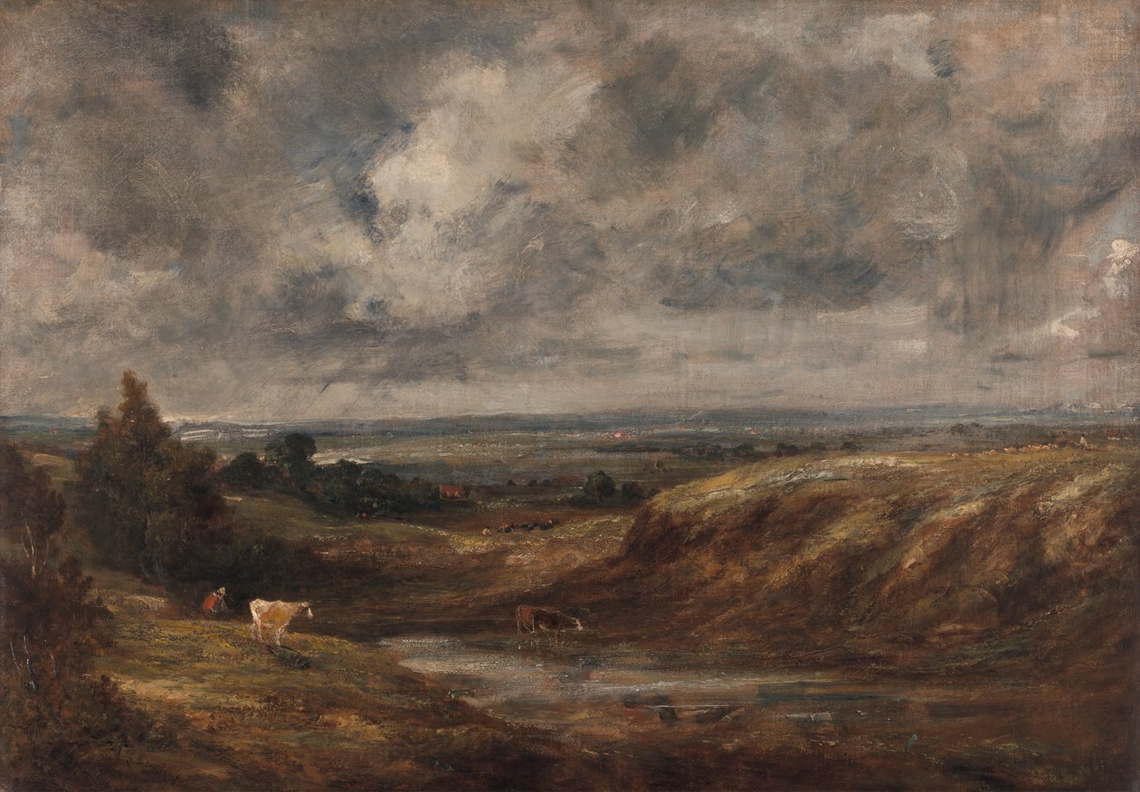 Hampstead Heath, 1825 til 1830. av John Constable