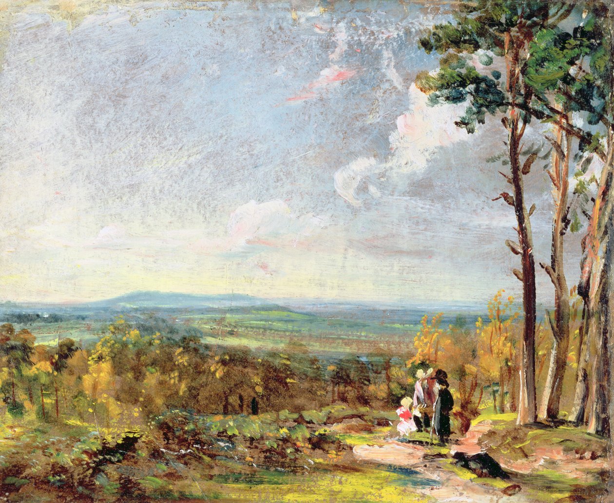 Hampstead Heath ser mot Harrow av John Constable
