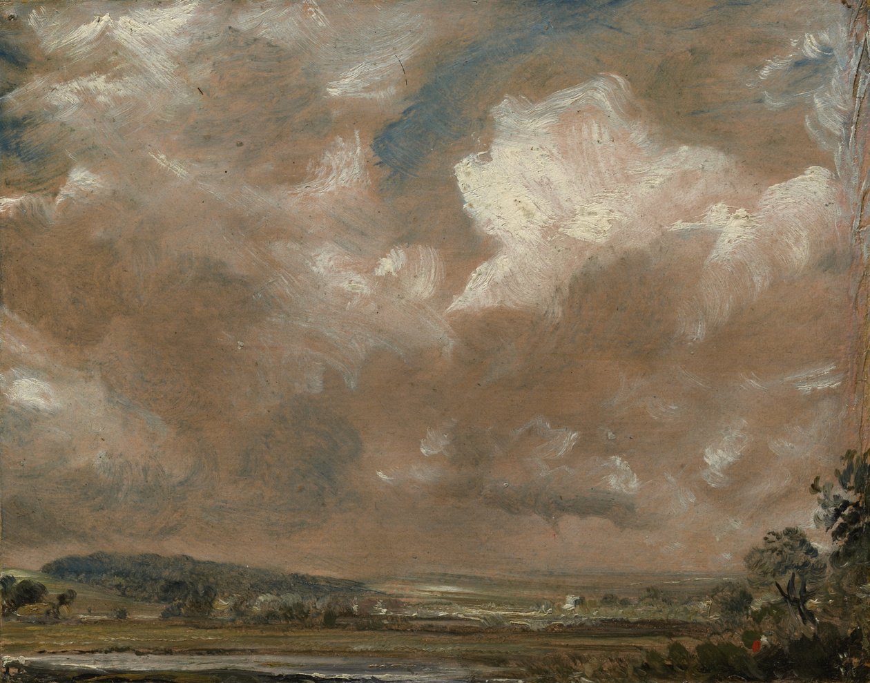 Harnham Ridge, Salisbury, ca. 1829 av John Constable