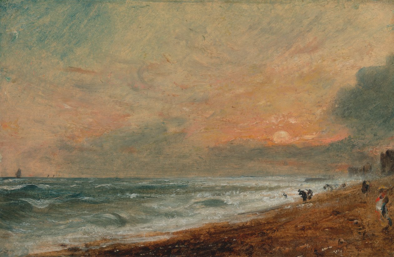 Hove Beach, 1824 til 1828. av John Constable