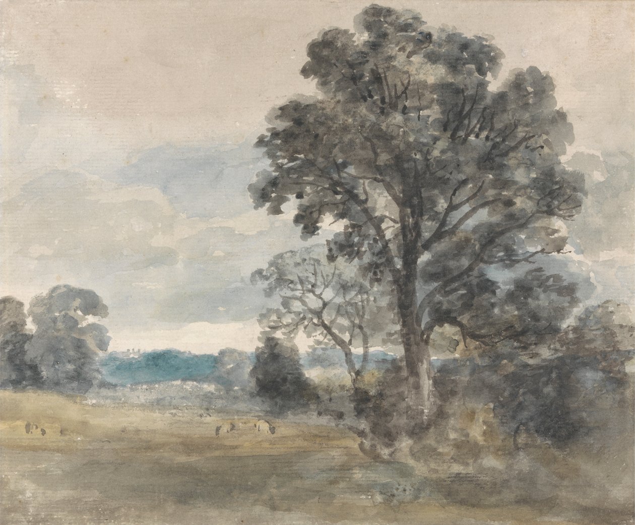 Landskap på Østre Bergholt av John Constable