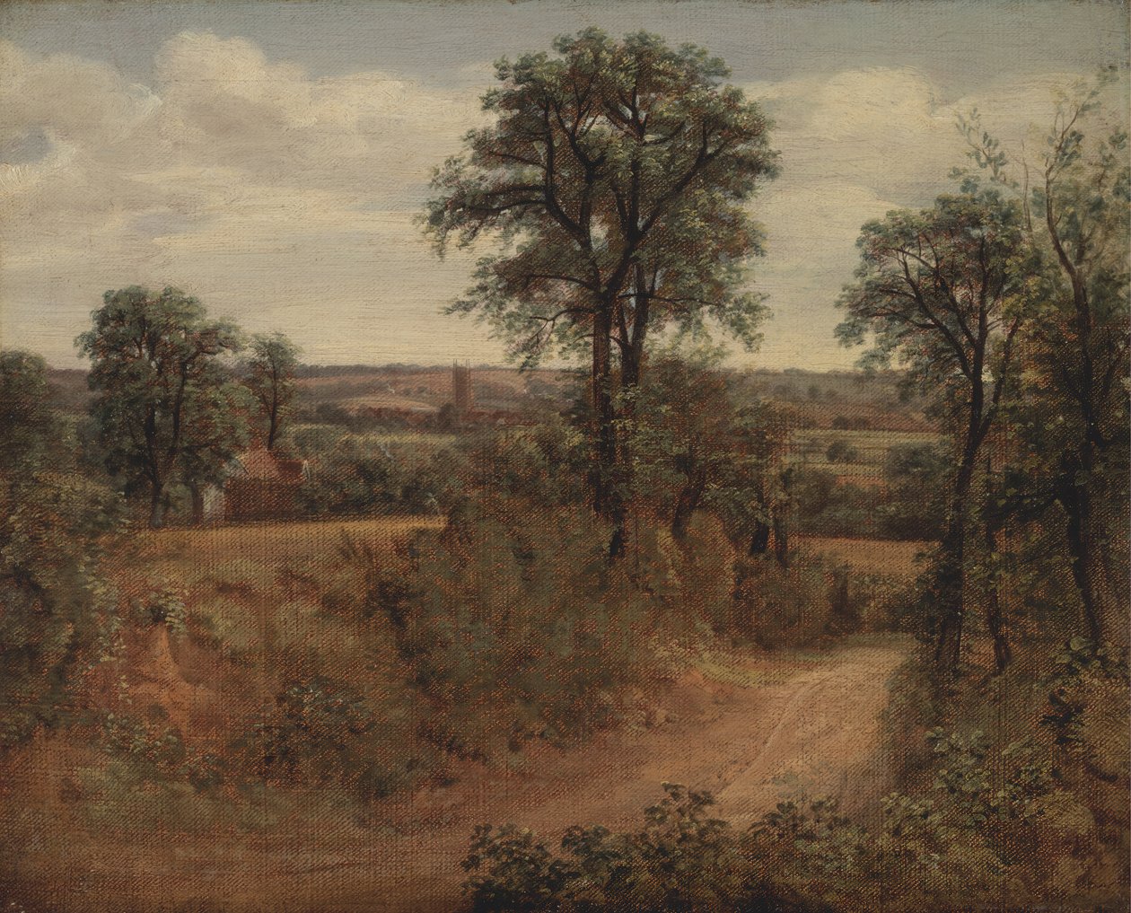 Lane nær Dedham, 1802. av John Constable