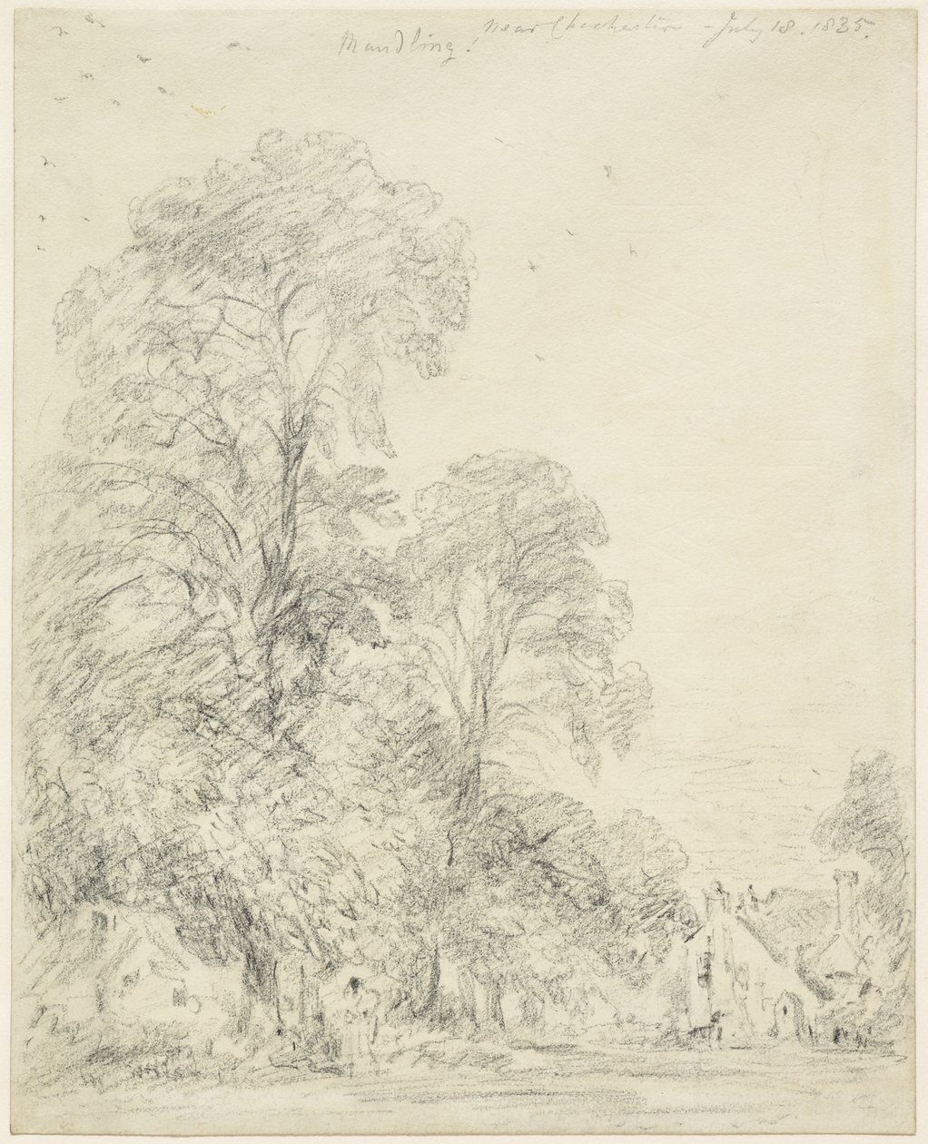 Maudlin, nær Chichester, 18. juli 1835 av John Constable