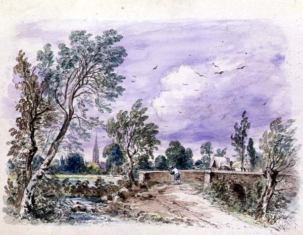 Milford Bridge av John Constable