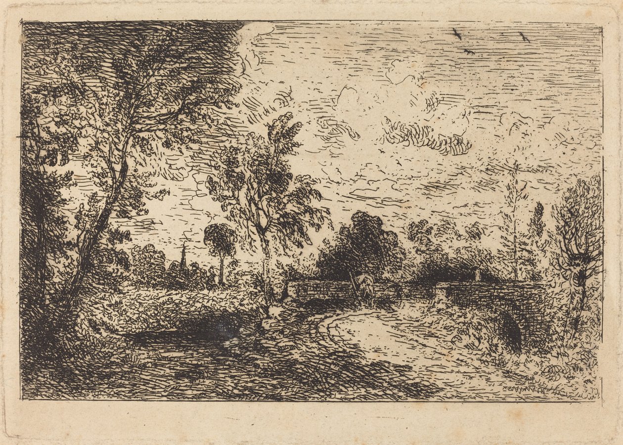 Milford Bridge av John Constable