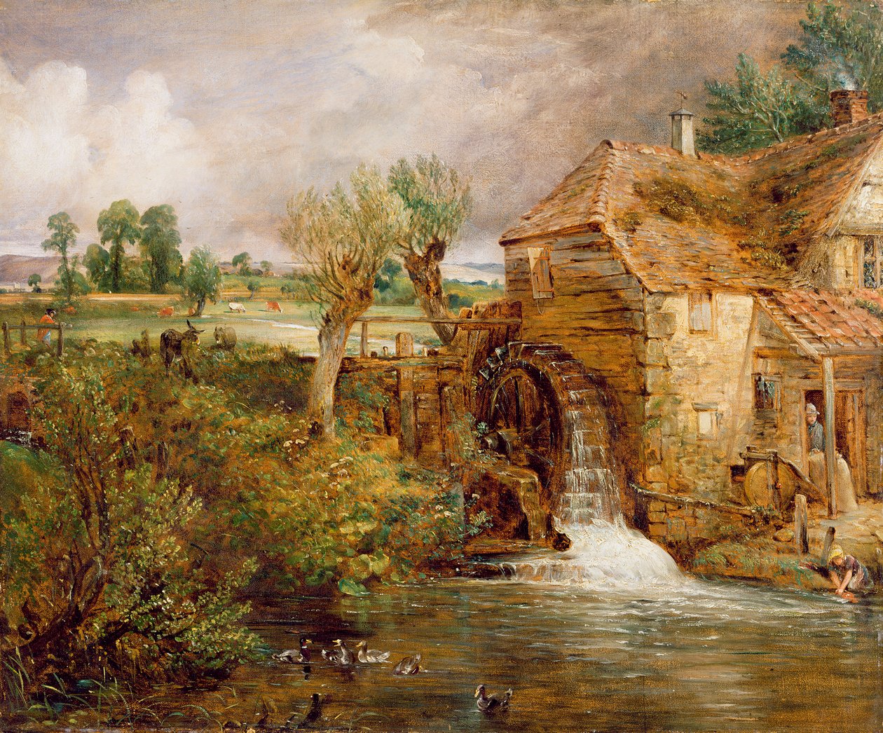 Mill i Gillingham, Dorset av John Constable