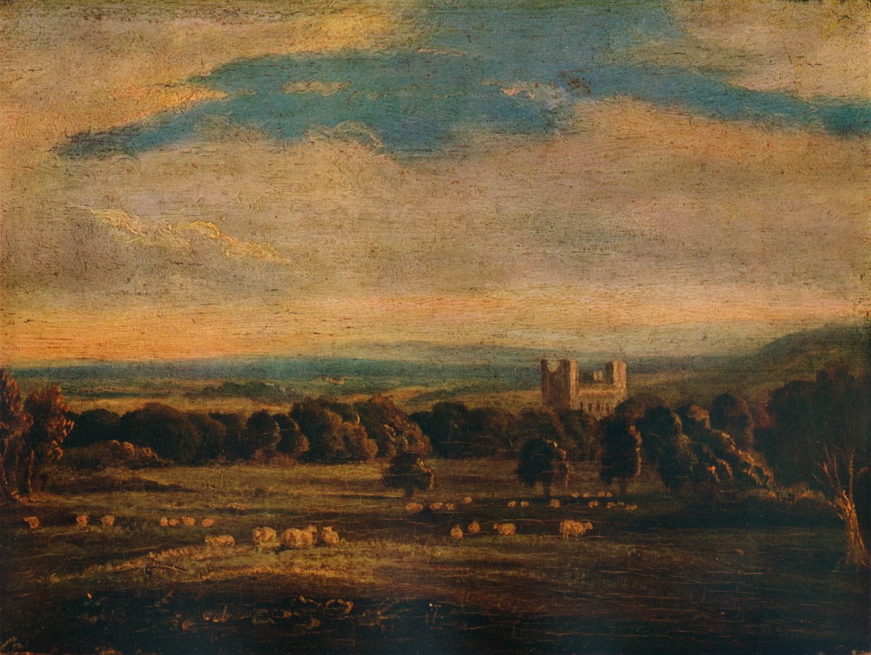 Naworth Castle, c1826 av John Constable