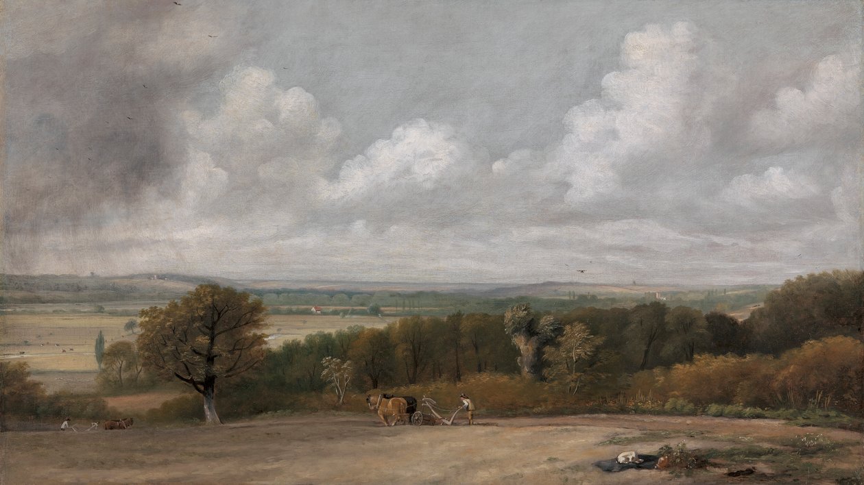 Pløyescene i Suffolk av John Constable