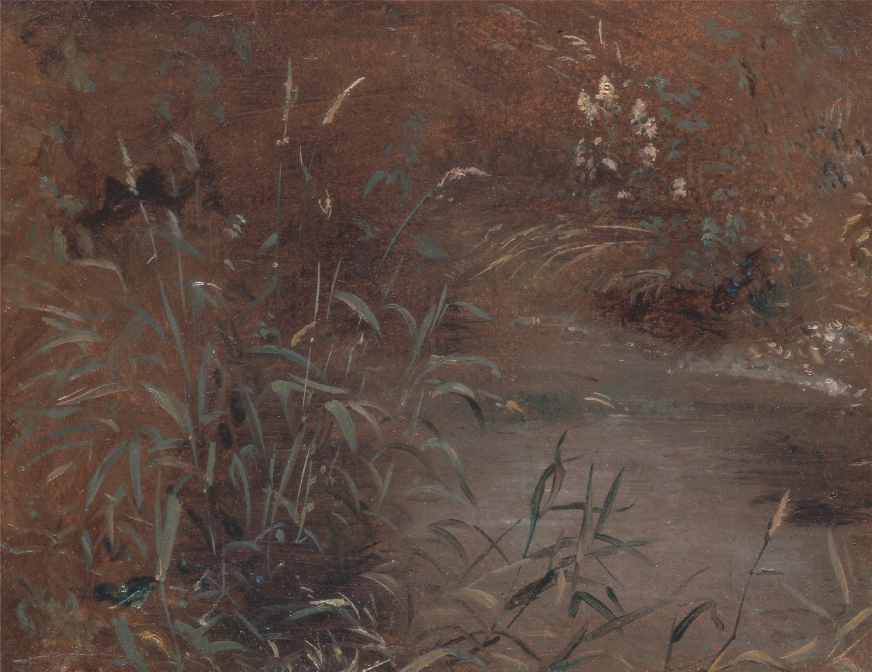 Skyter ved et basseng, ca. 1821. av John Constable