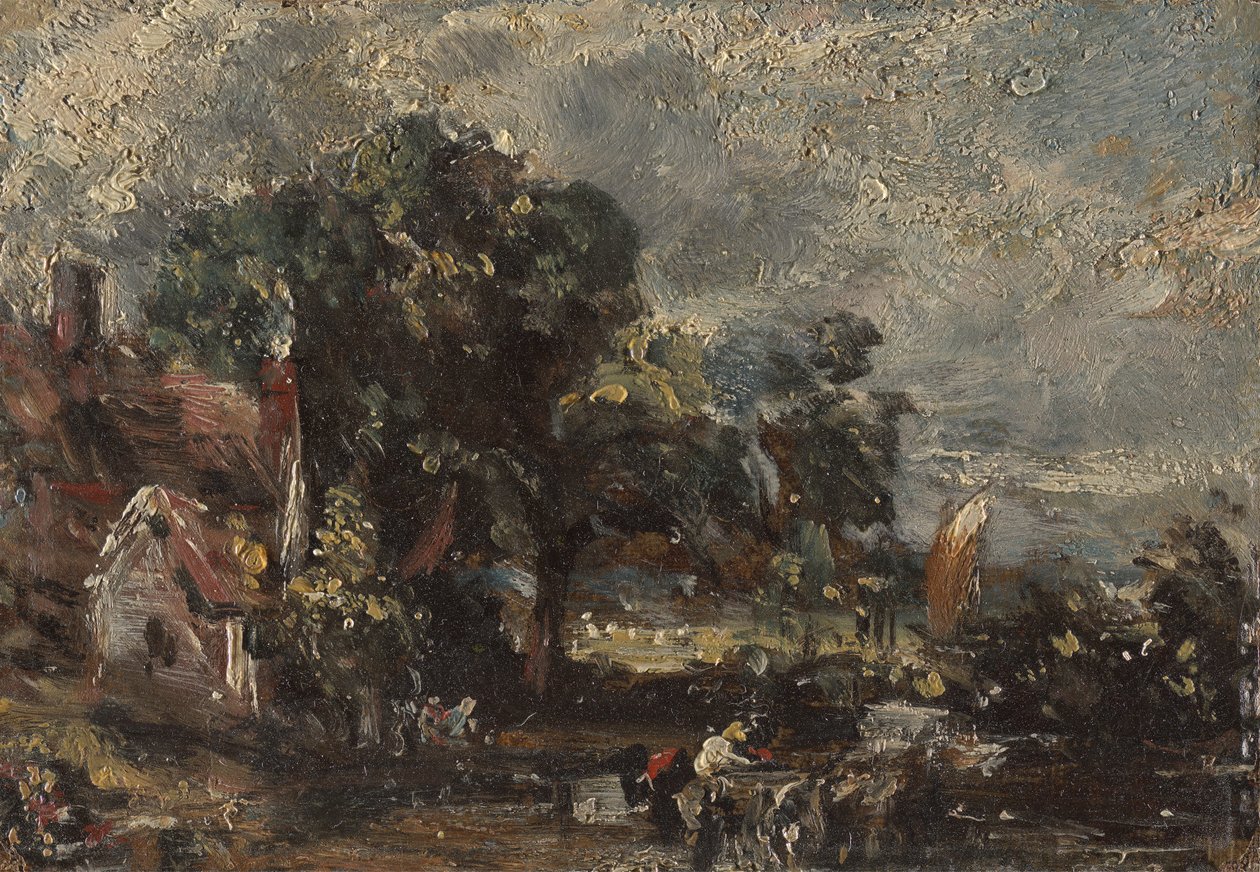 Skisse for "The Haywain" av John Constable