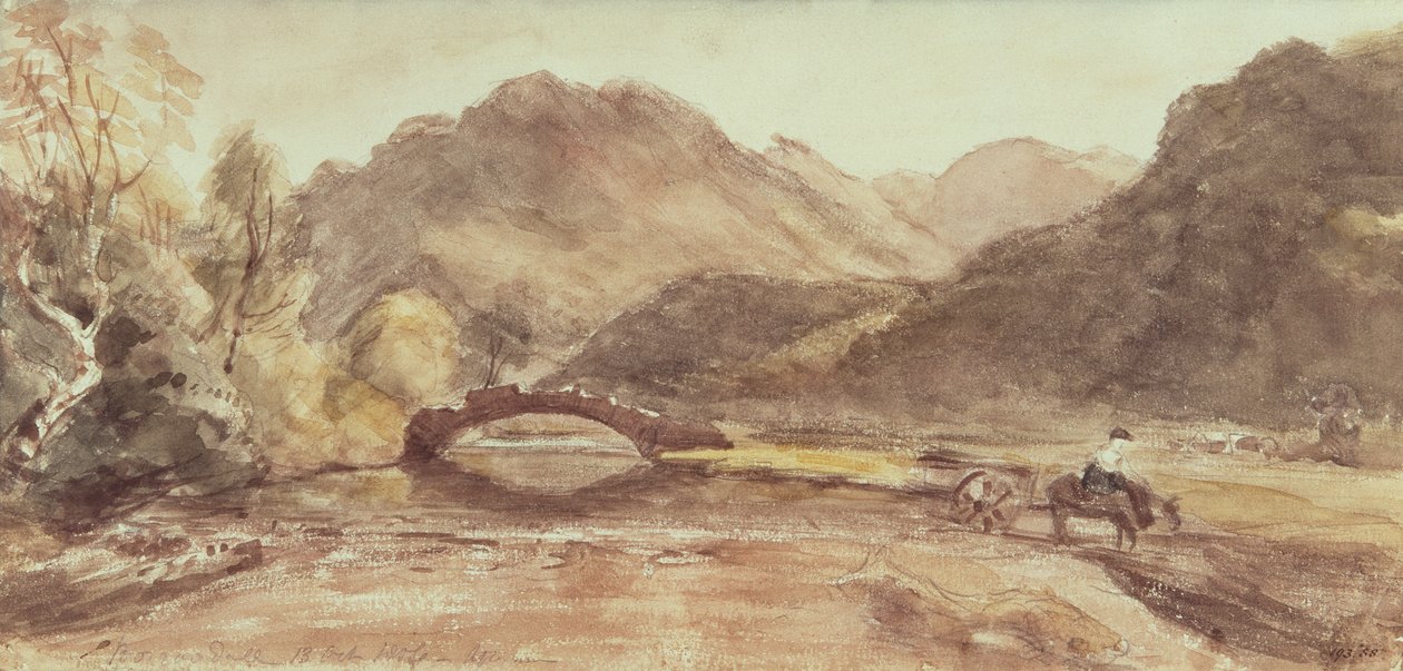 Skisse av Borrowdale, 1806, ettermiddag av John Constable
