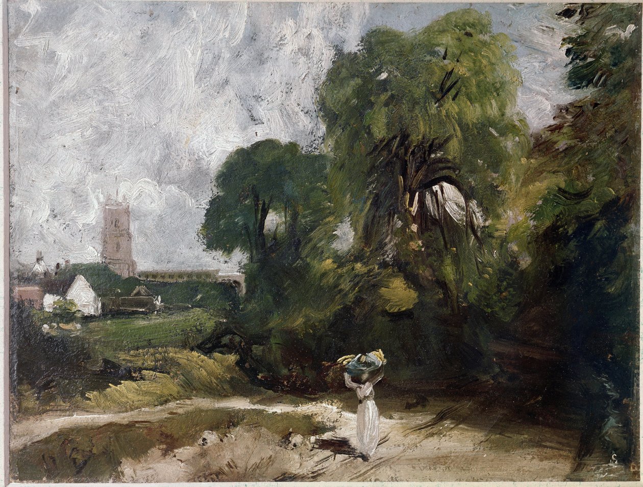 Stoke-by-Nayland (olje på lerret, ca. 1830) av John Constable
