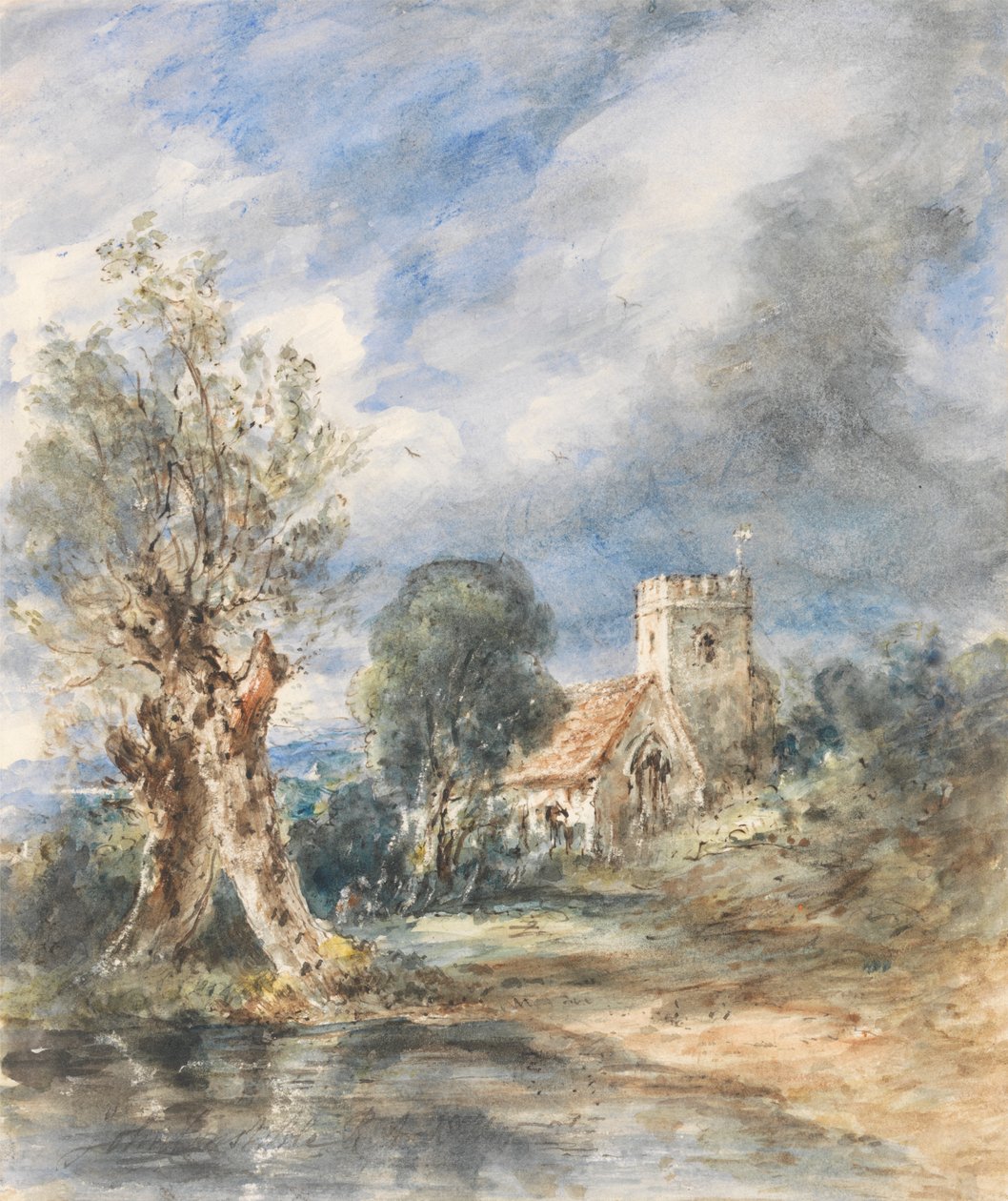 Stoke Poges kirke av John Constable