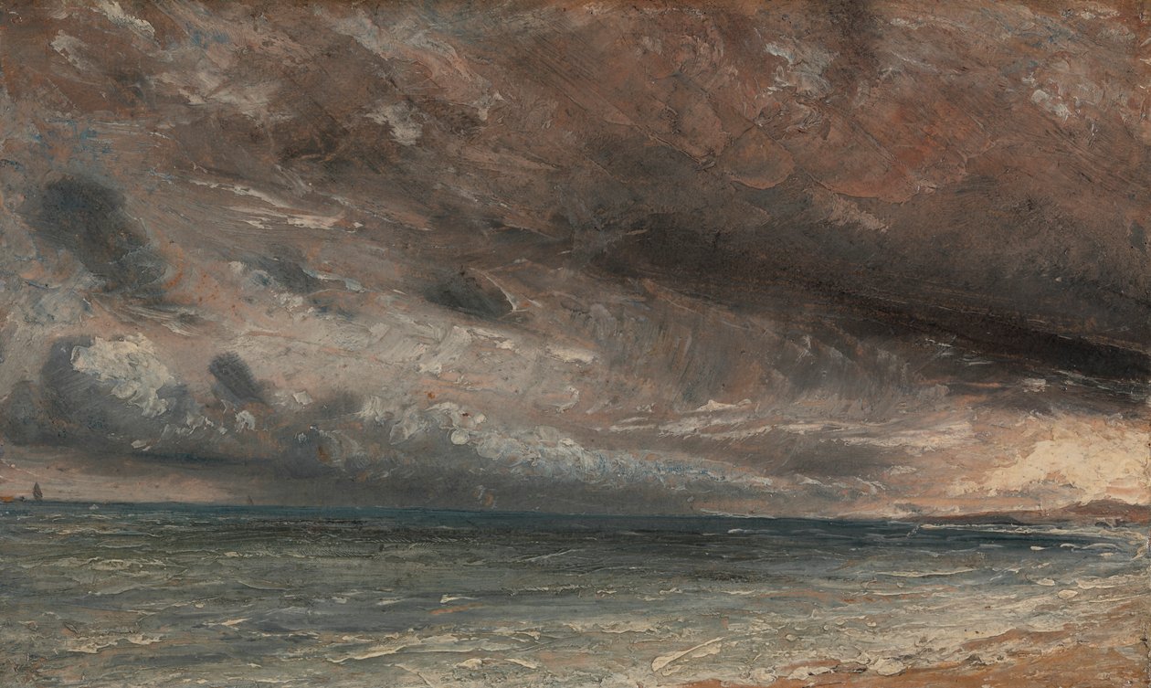 Stormy Sea, Brighton av John Constable