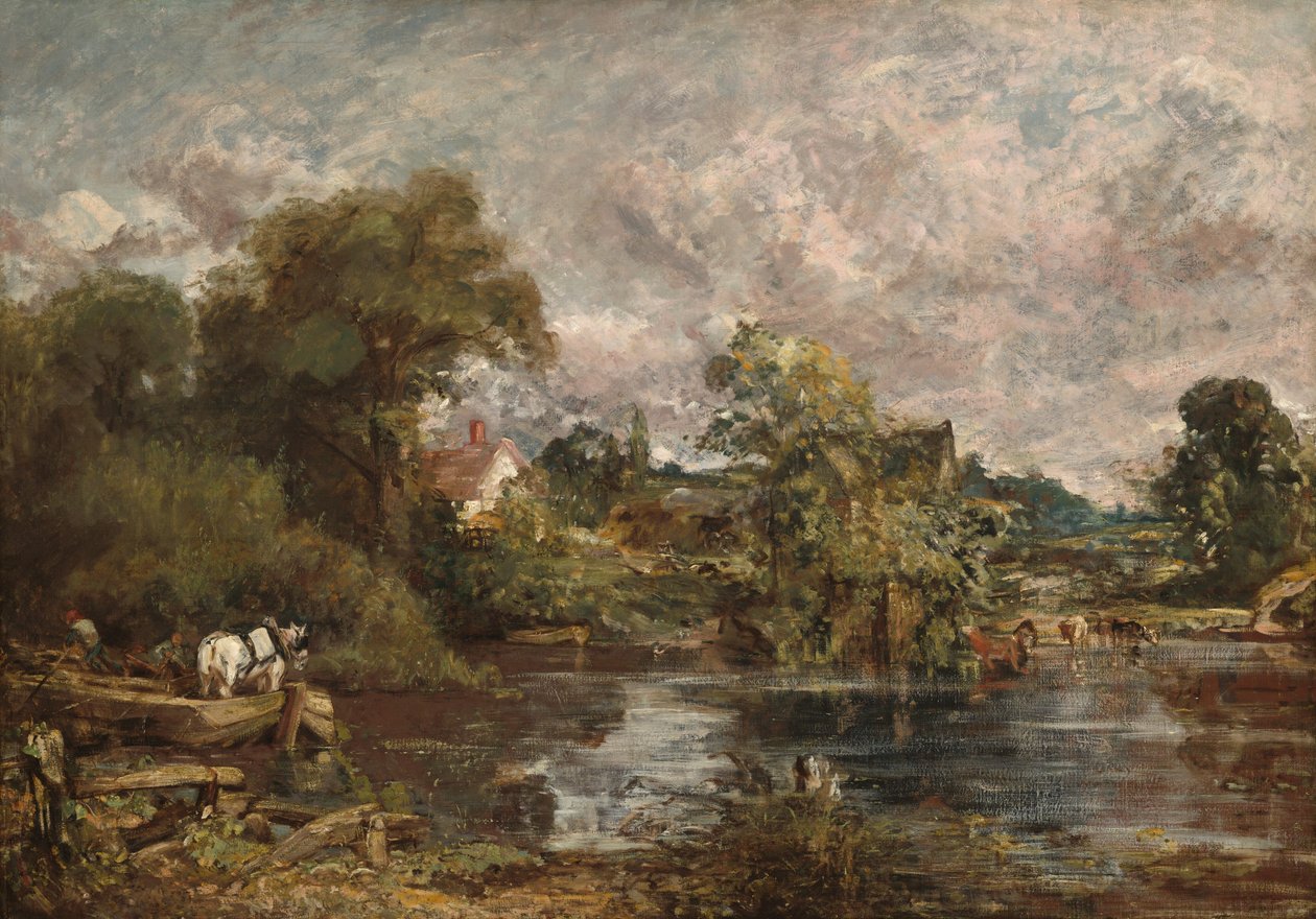 Den hvite hesten, 1818-1819. av John Constable